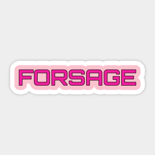 Forsage Design, Attractive Sticker